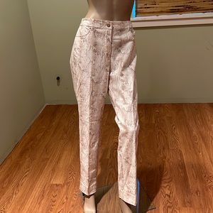 White House Black Market Snakeprint Slim Leg Jeans Size 12R